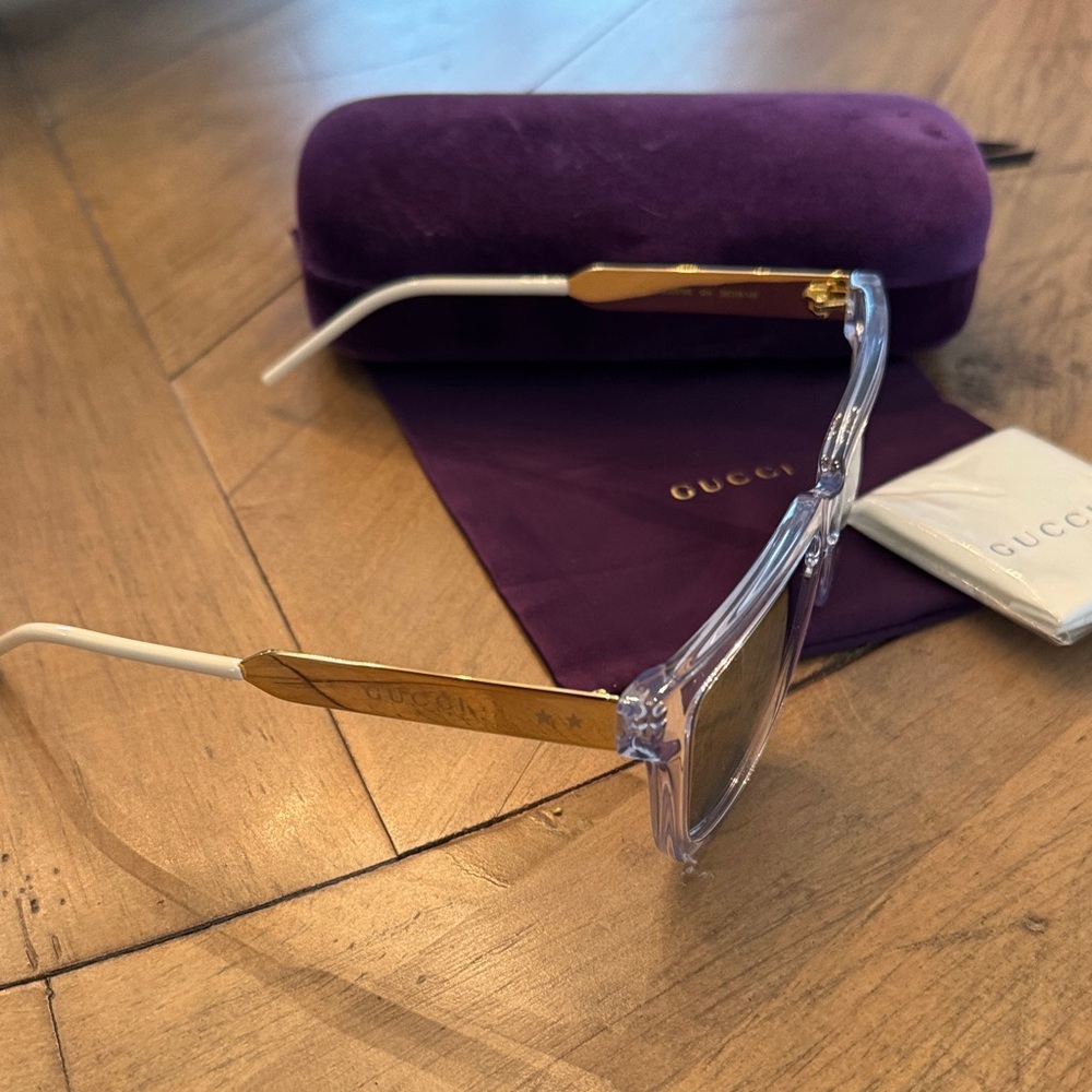 Gucci 56 Mm Rectangular Sunglasses - Authentic - image 4